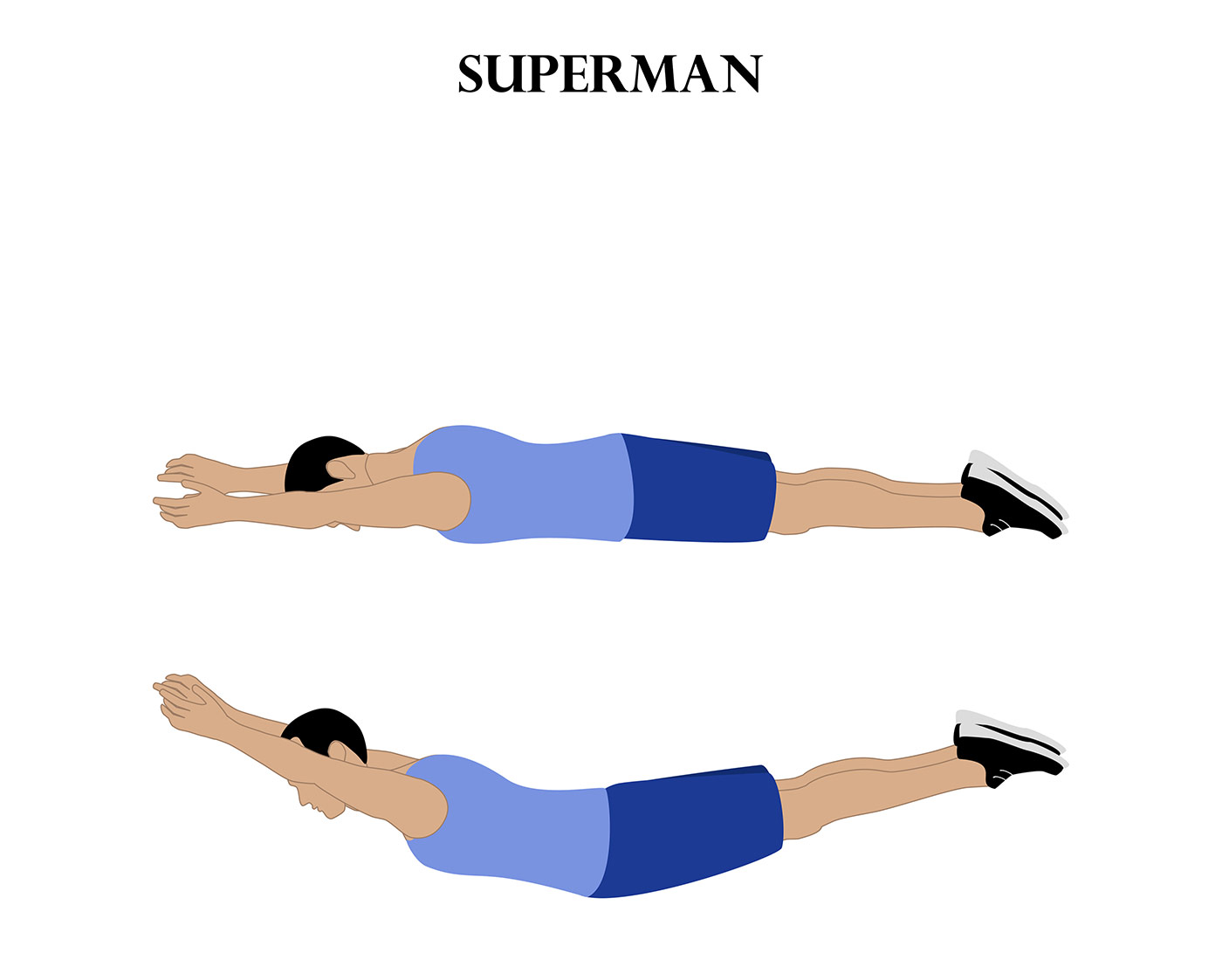 Rückenübungen -- Superman