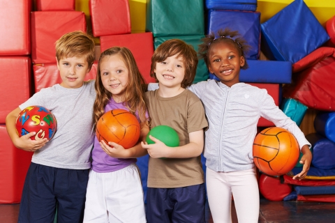 Introbild Ausdauertraining für Kinder: kleine Sportler als Fitnesstrainer begeistern